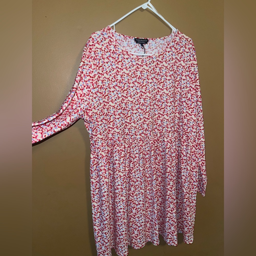 Plus size floral dress